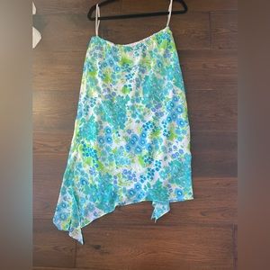 Floral midi skirt